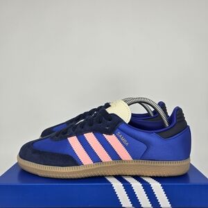 New adidas Samba OG 'Lucid Blue Night Indigo Satin' Women's Shoes Size 9